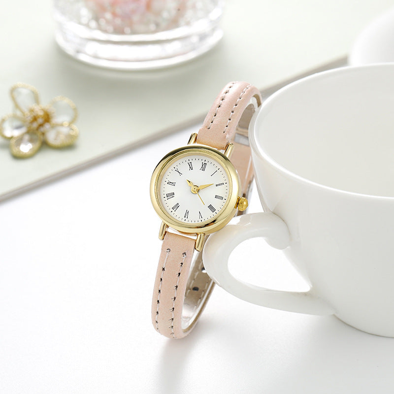 Women's Simple And Compact Alloy Belt Watch